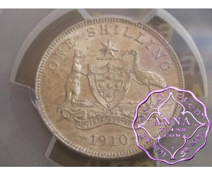 Australia 1910 Shilling PCGS MS63